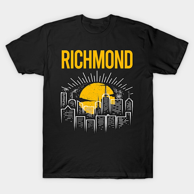 Yellow Moon Richmond T-Shirt by flaskoverhand